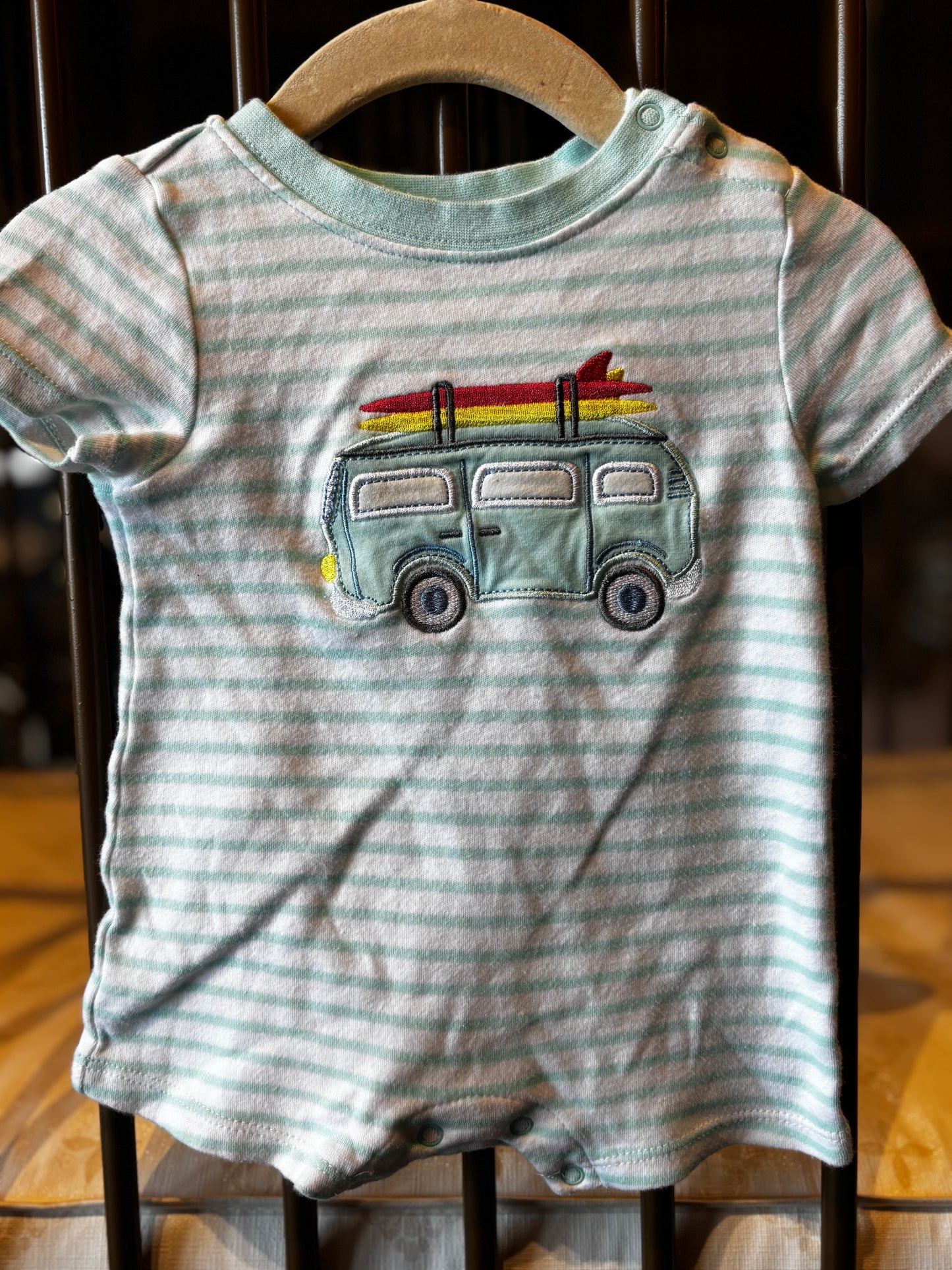Adventurewear Light Blue Surf Bus Romper