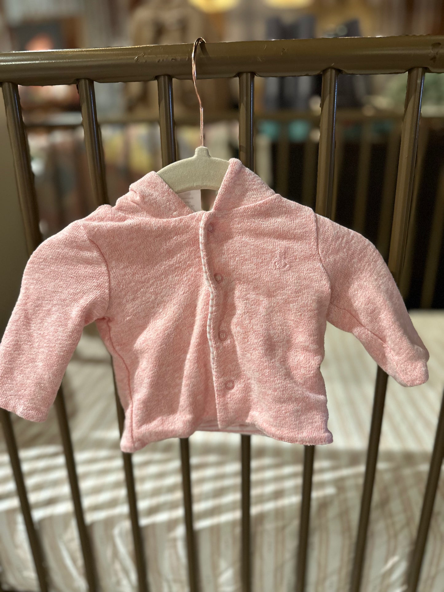 Baby Gap Pink Weathered Teddy bear Jacket