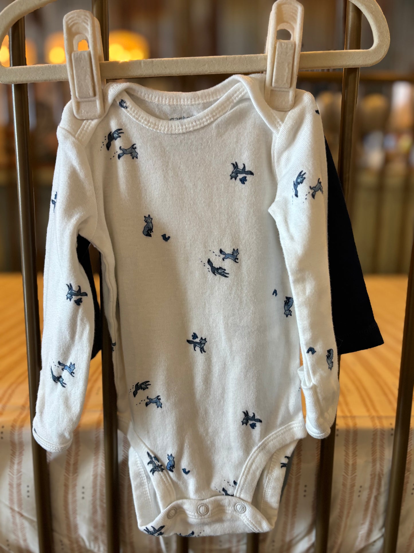 Carter's Blue Fox Onesies