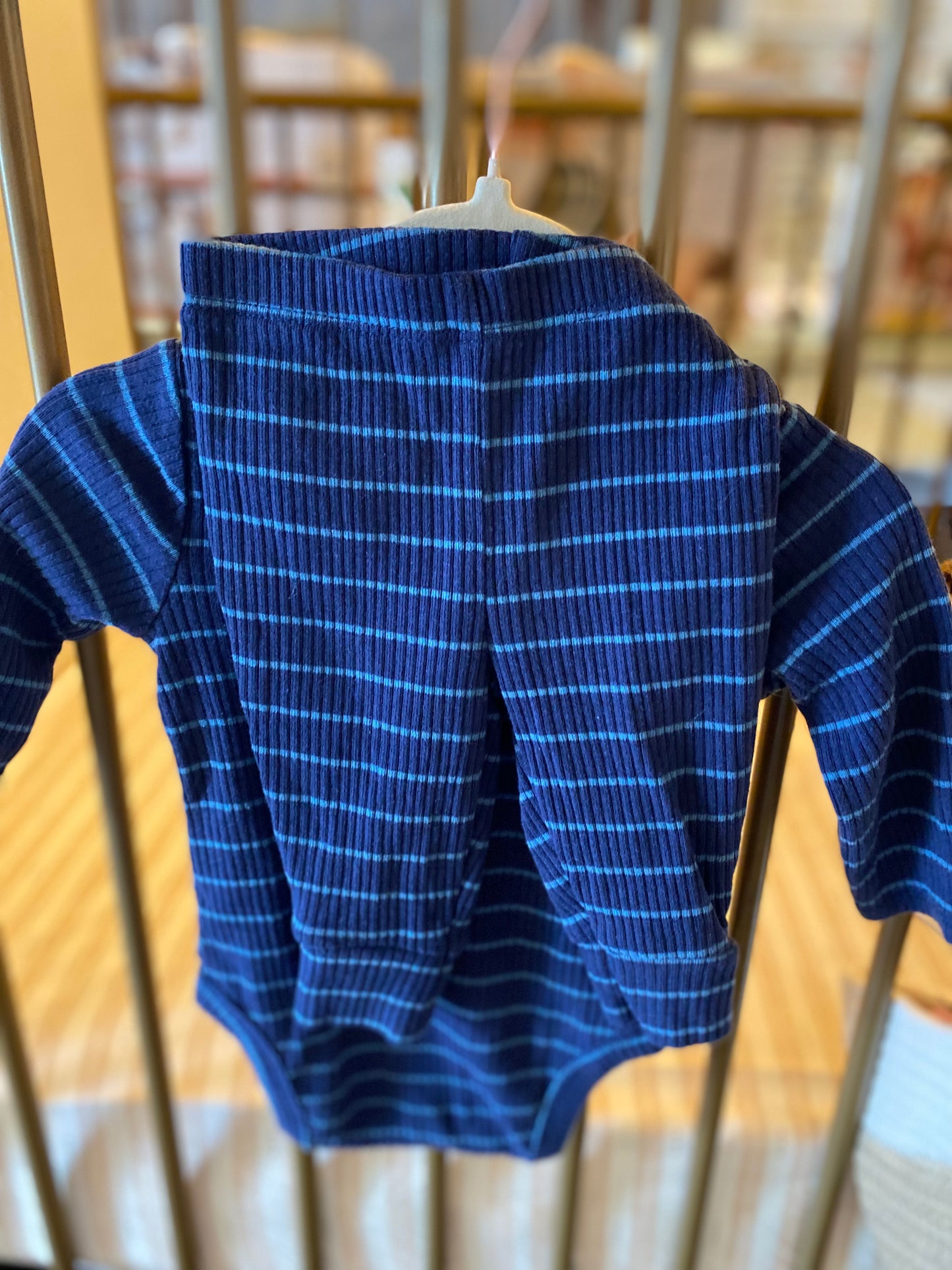 Carter's Blue Striped 2-piece Outfit