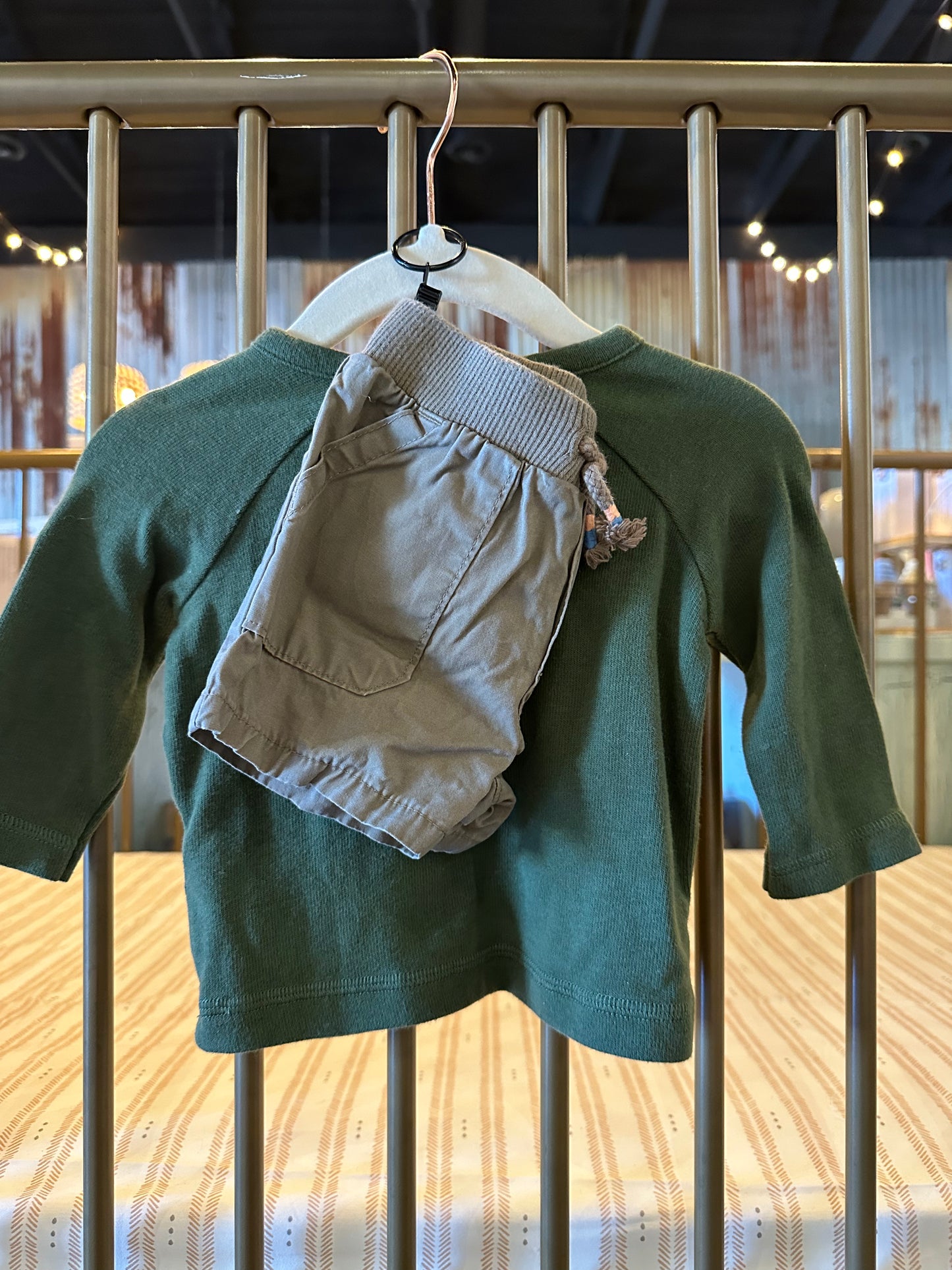 Carter's Green "Kind" 2-piece Outfit