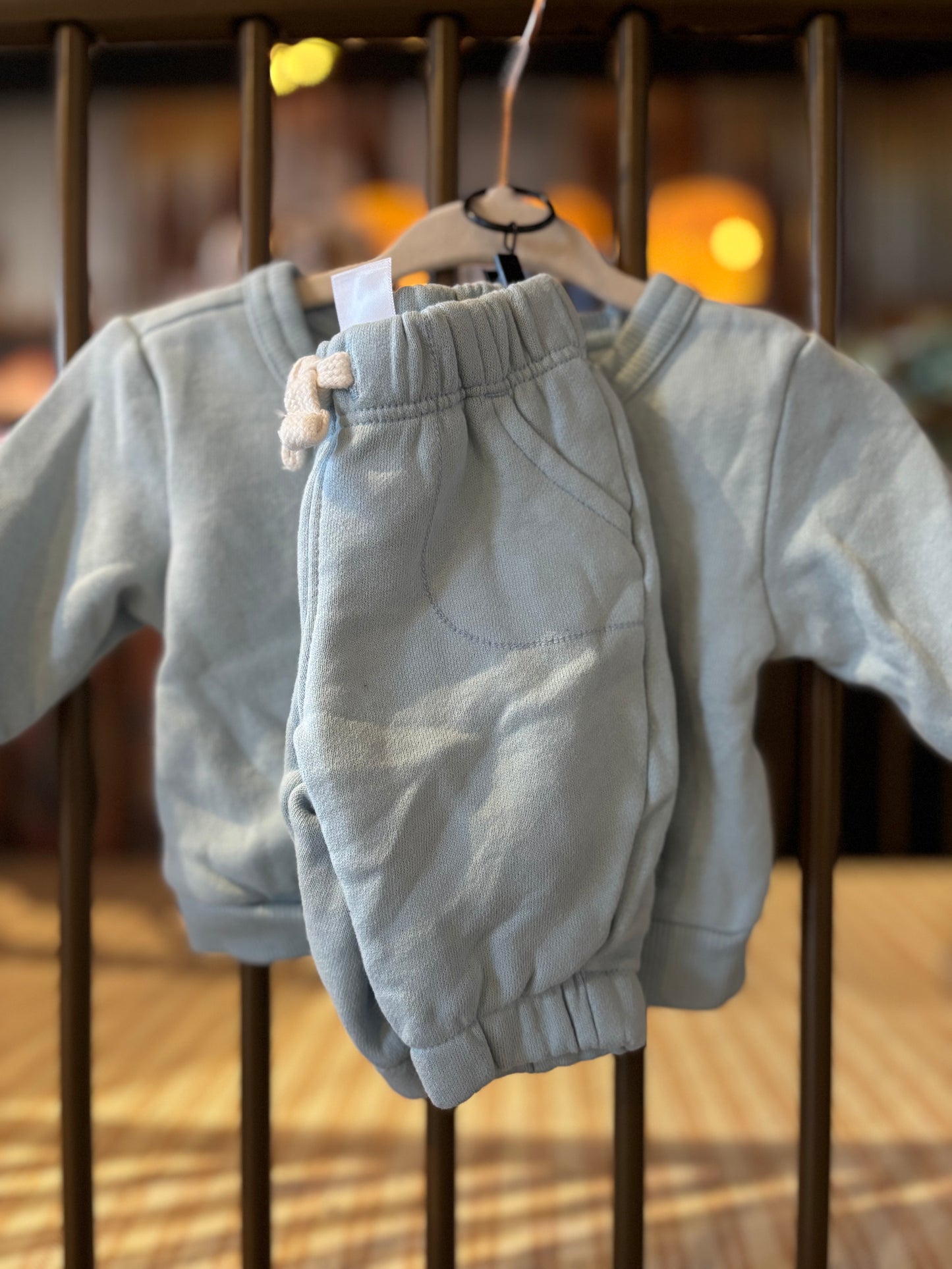 Carter's Light Blue "Snuggle Weather" 2-piece Outfit