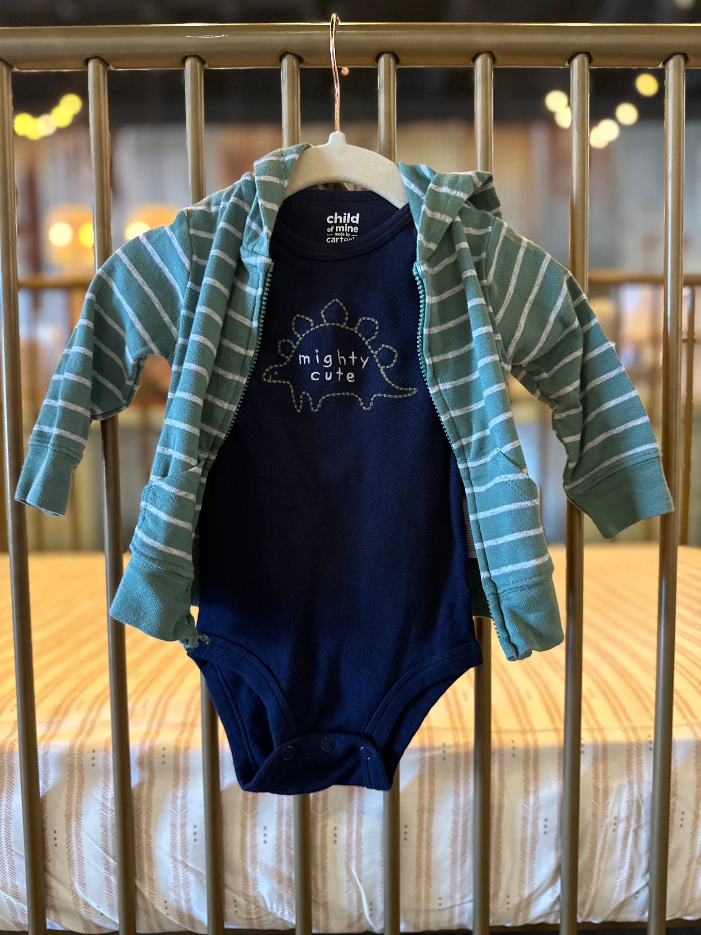 Child Of Mine "Mighty Cute" Dino 2-piece Outfit