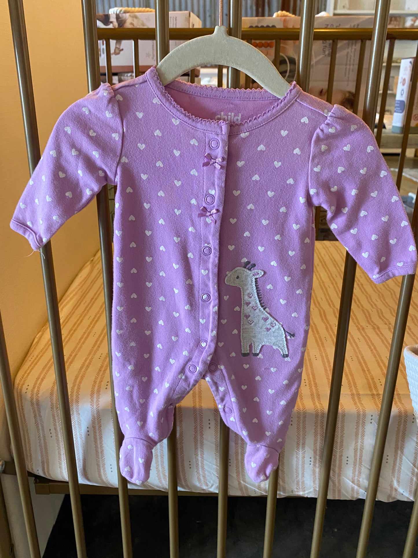 Child Of Mine Purple Giraffe Sleeper