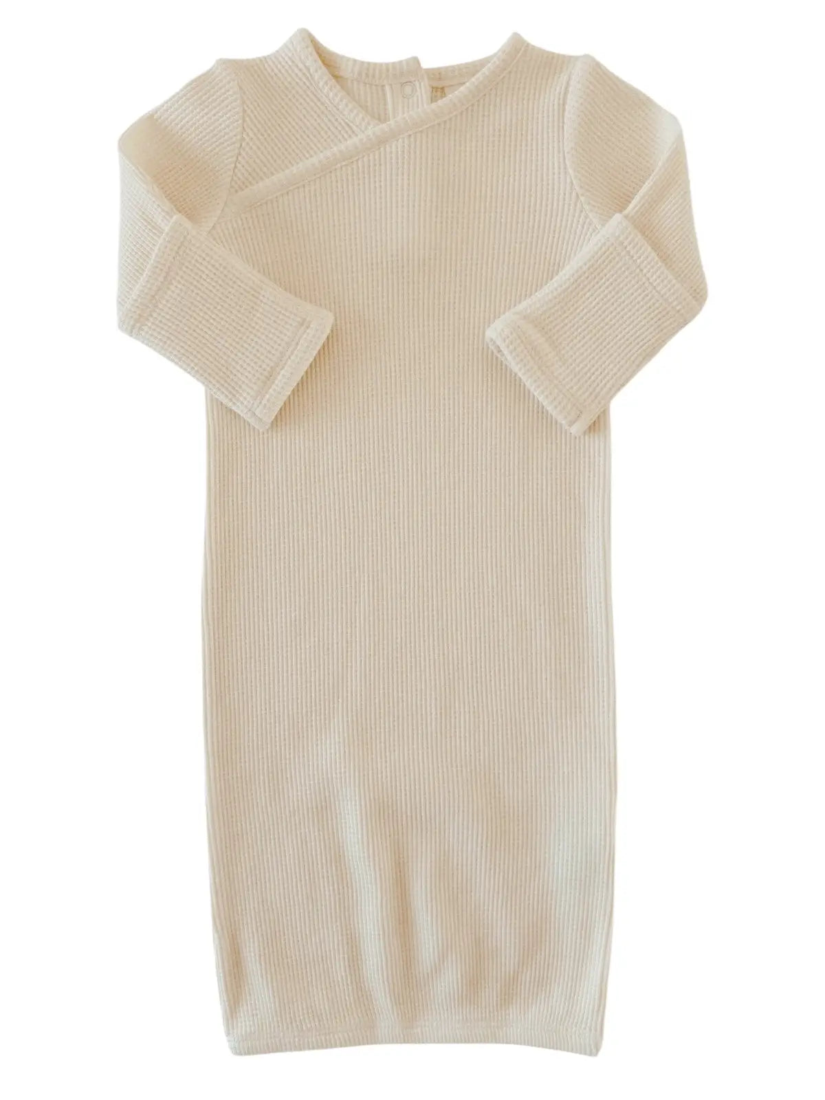 Cream Waffle Gown