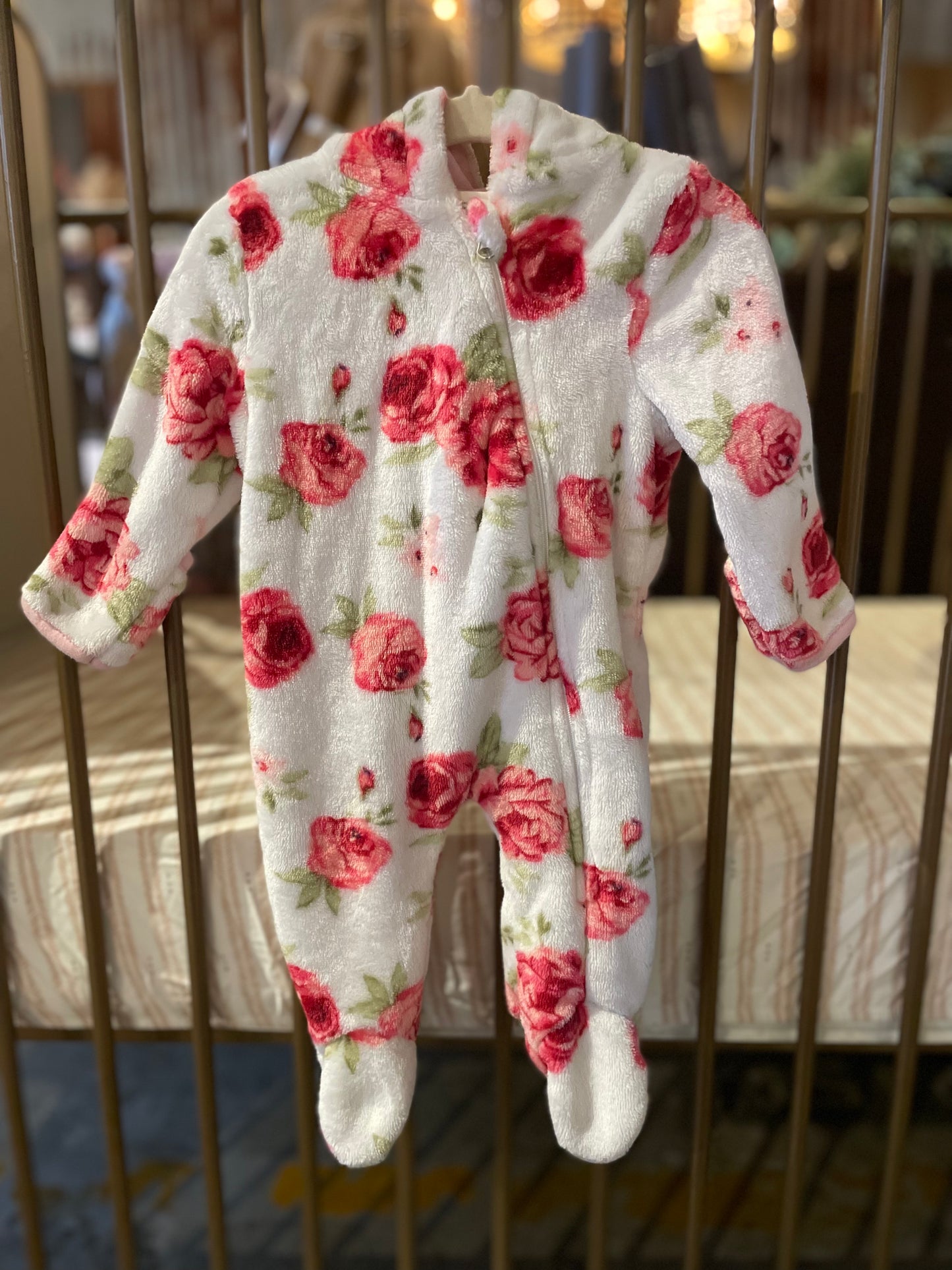 Fuzzy Floral Sleeper