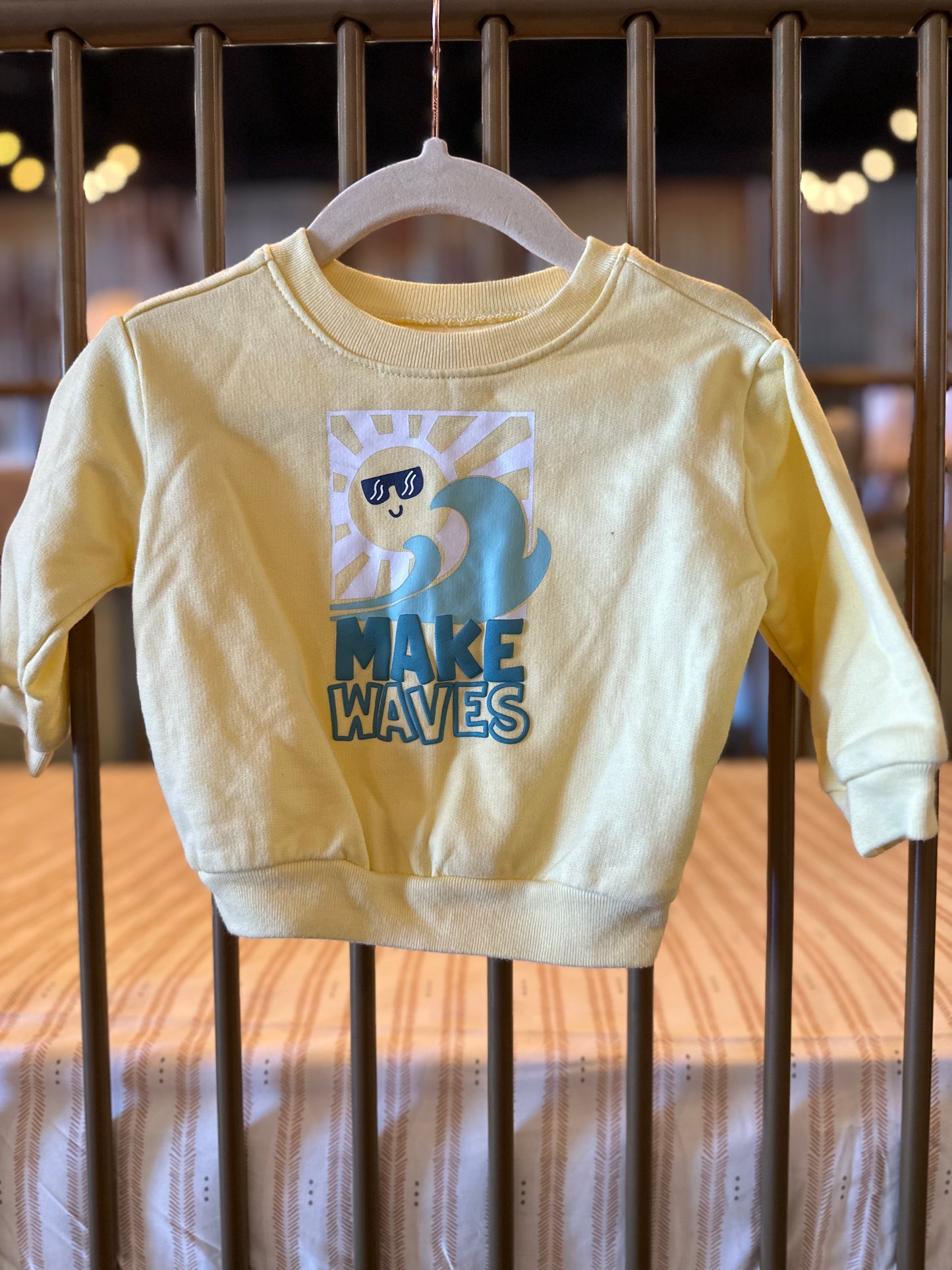 Garanimals Pastel Yellow "Make Waves" Sweatshirt