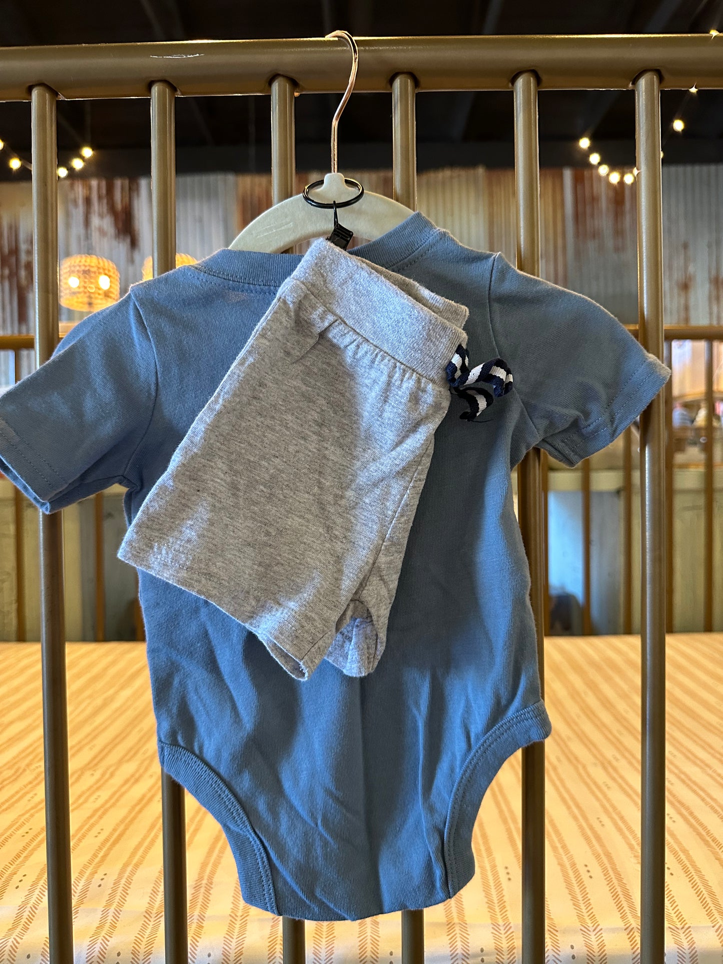 Garanimals "Smile & Wave" Blue 2-piece Outfit