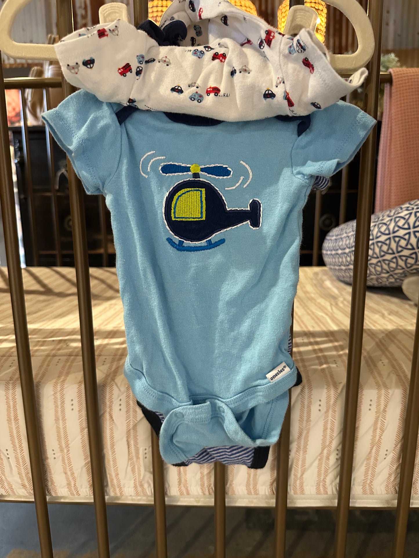 Gerber X Carter's Blue 3-piece Onesies
