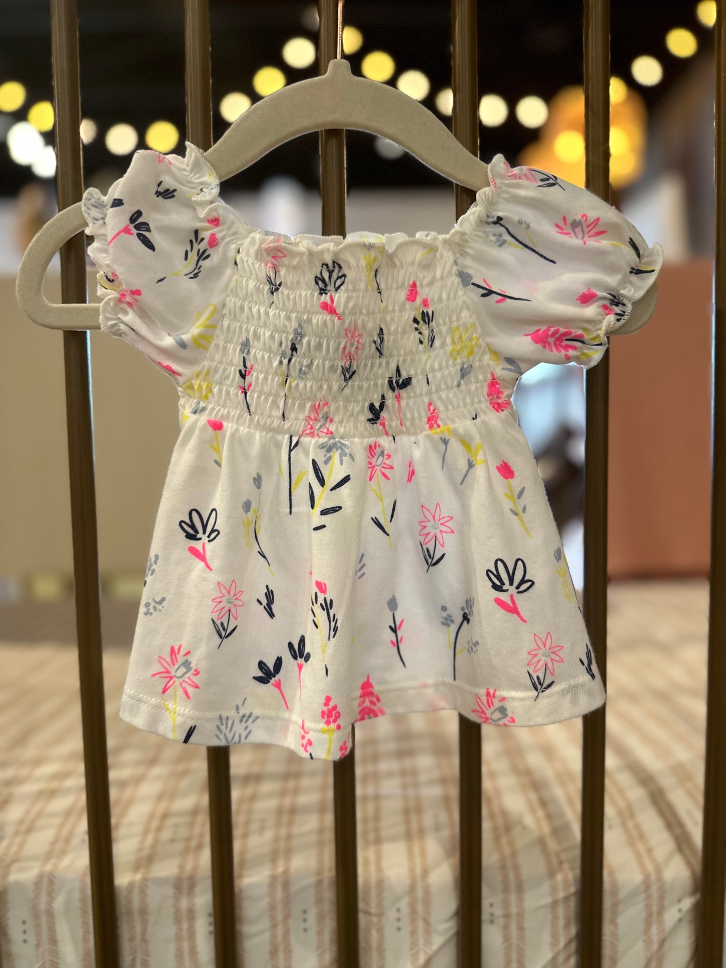 Okie Dokie White Shirt With Floral Print