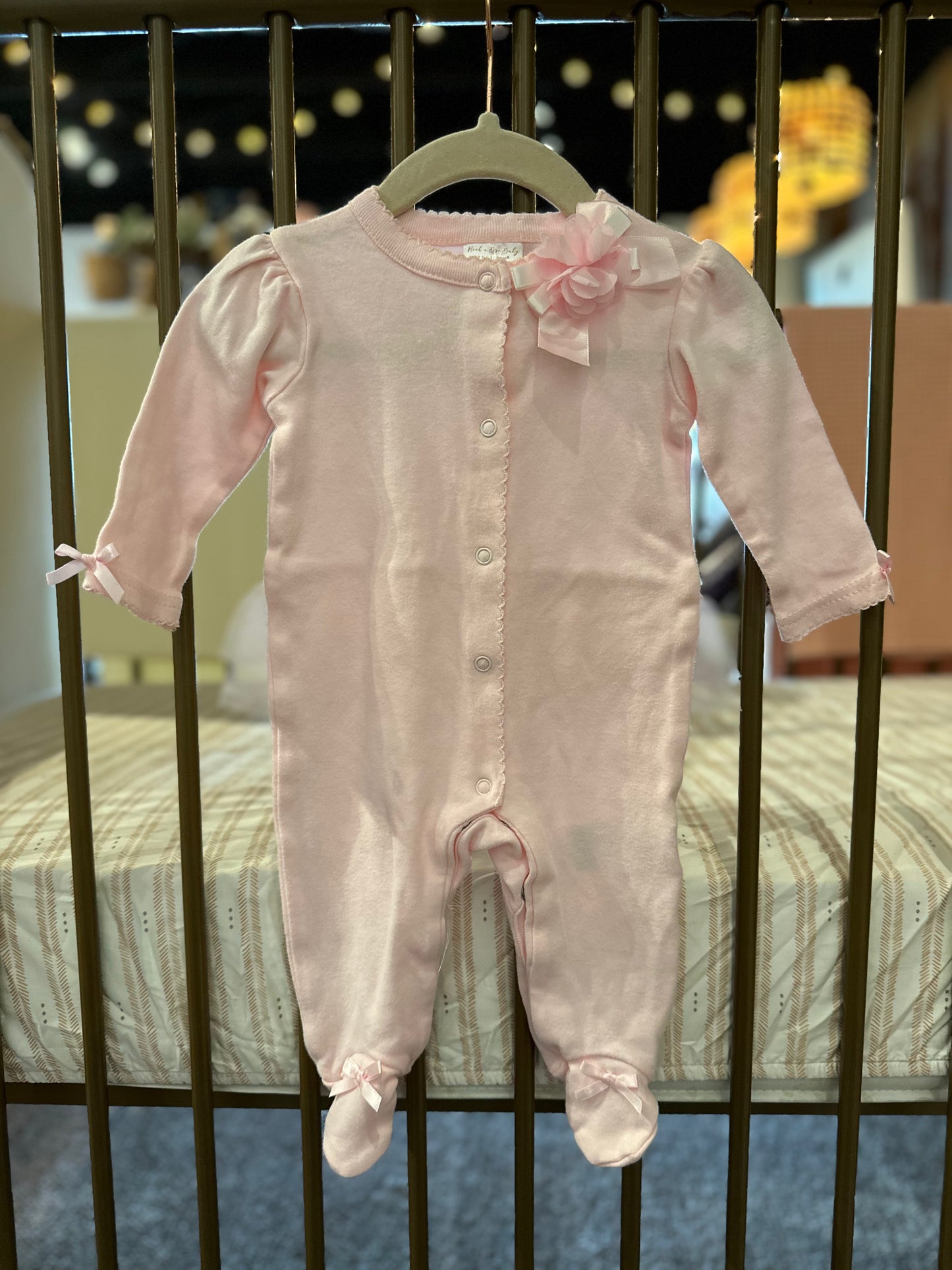 Rock A Bye Baby Pink Ruffle Sleeper