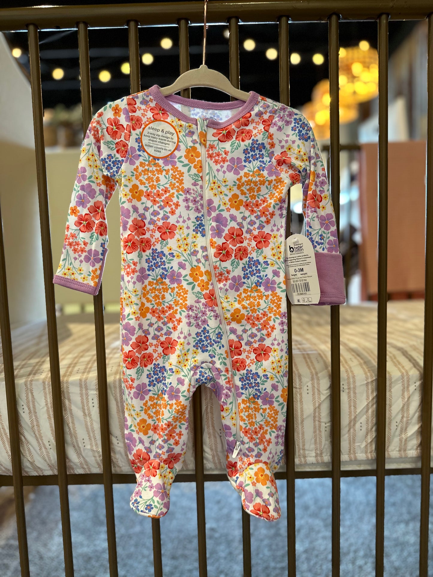 Wonder Nation Purple Wild Flower Sleeper