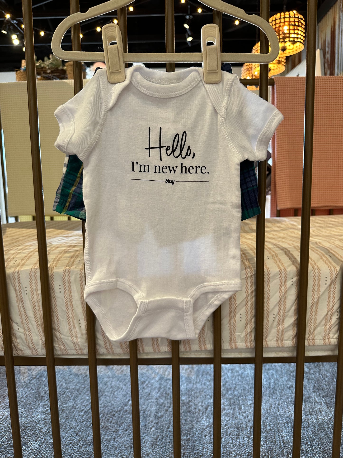 "Hello I'm New Here" 2 piece outfit