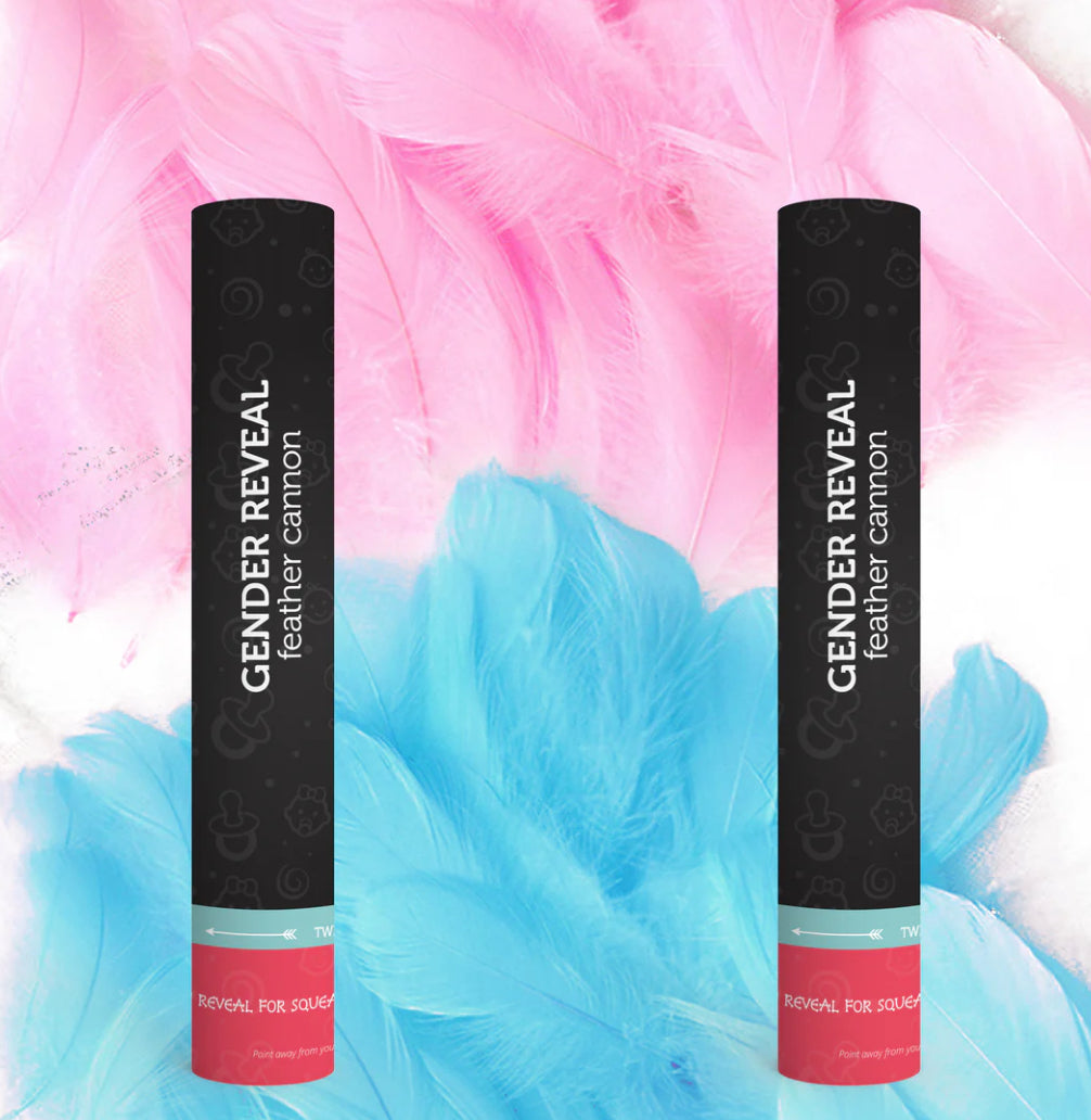 Gender Reveal Feather Cannon