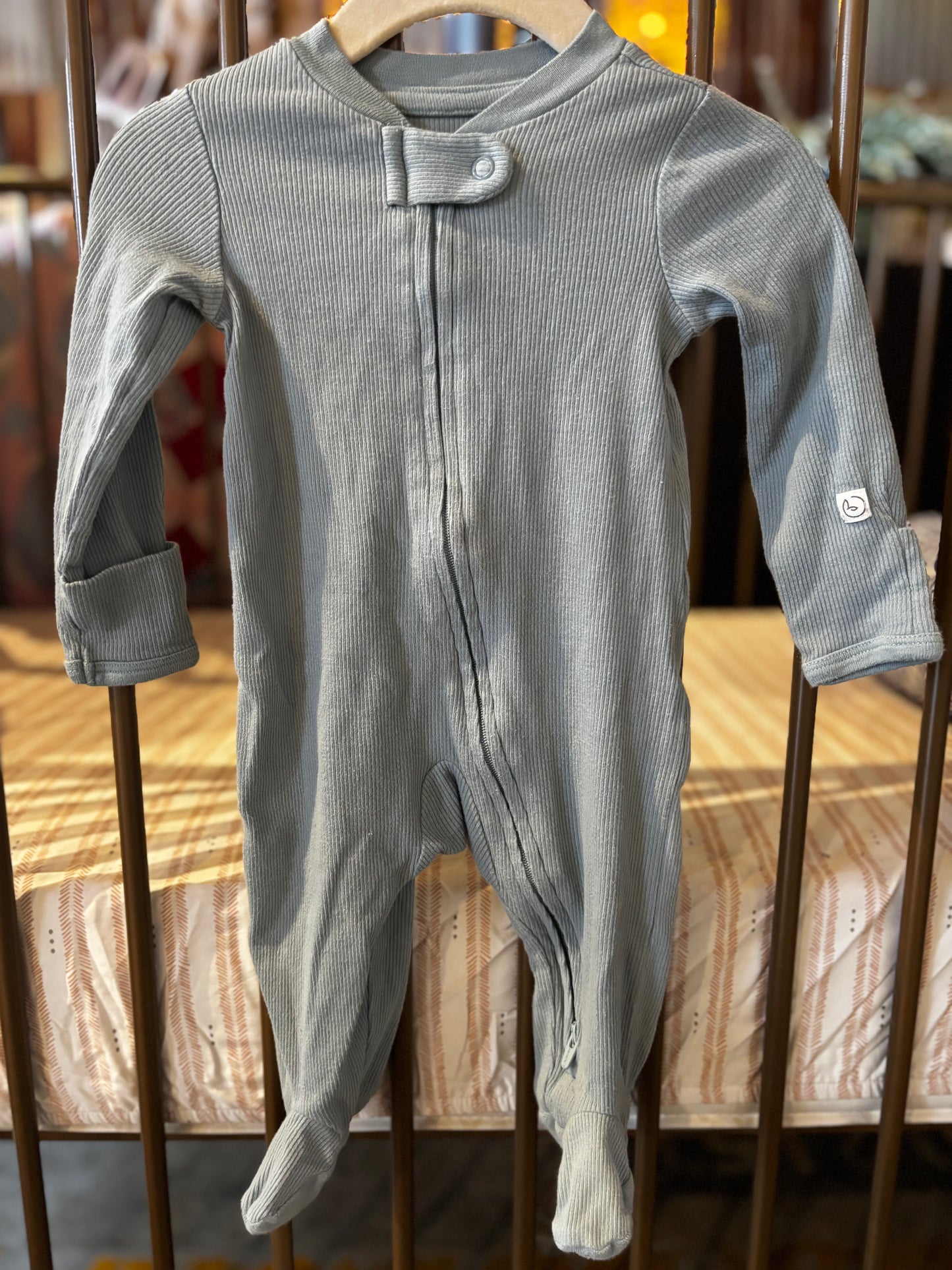 Little Planet Sky Blue Ribbed Sleeper