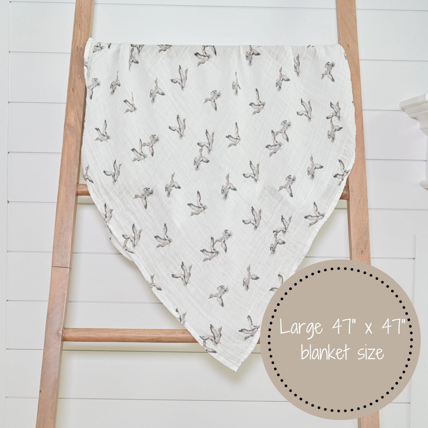 Mallard Duck Baby Muslin Swaddle