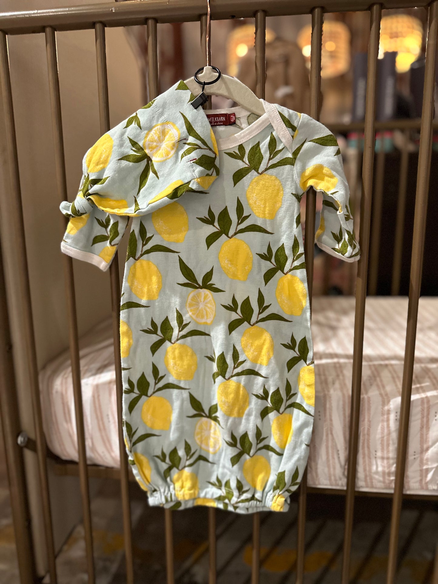 MilkBarn Lemon Gown +Hat