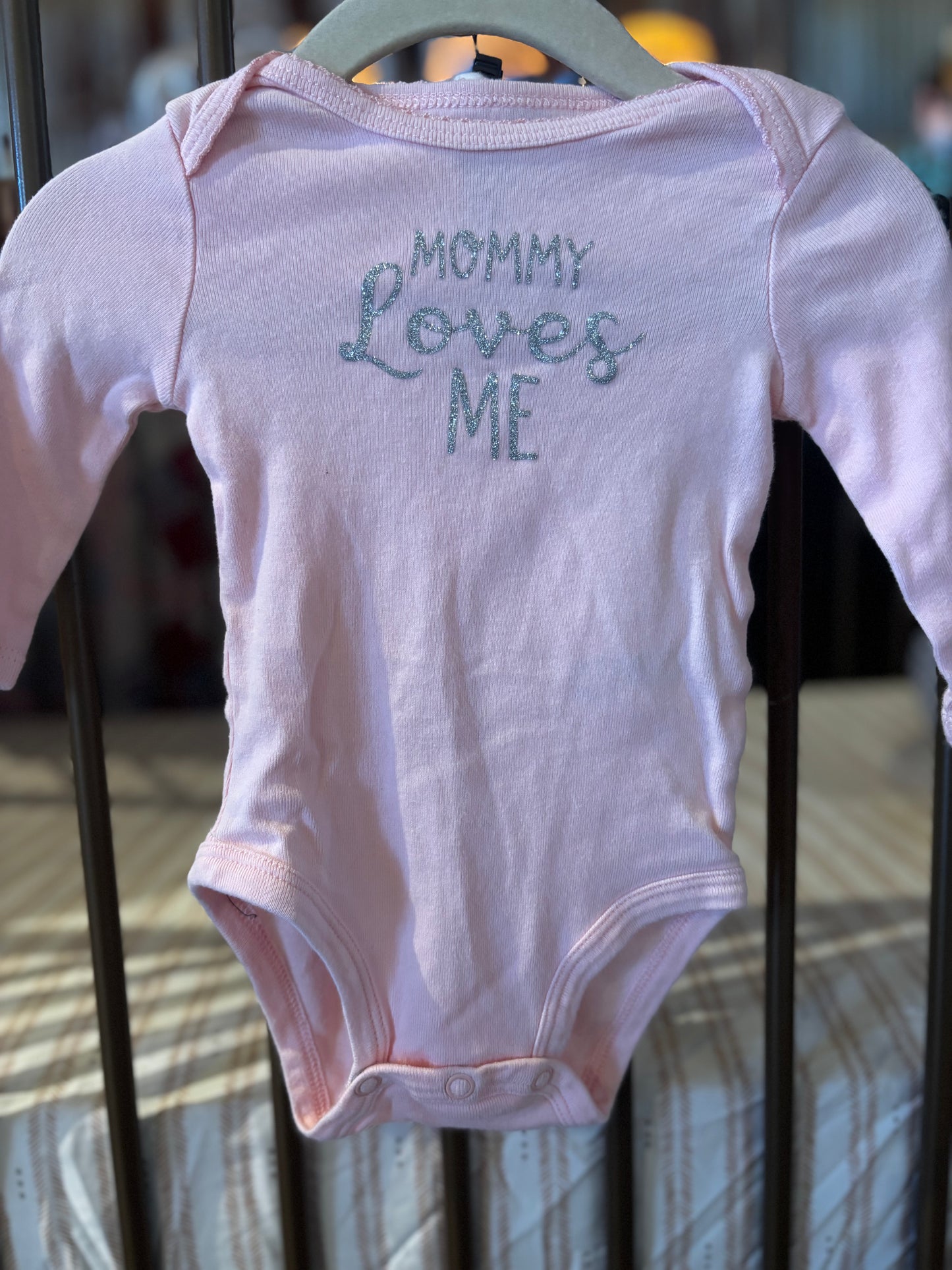 "Mommy Loves Me" Pink Floral Outfit