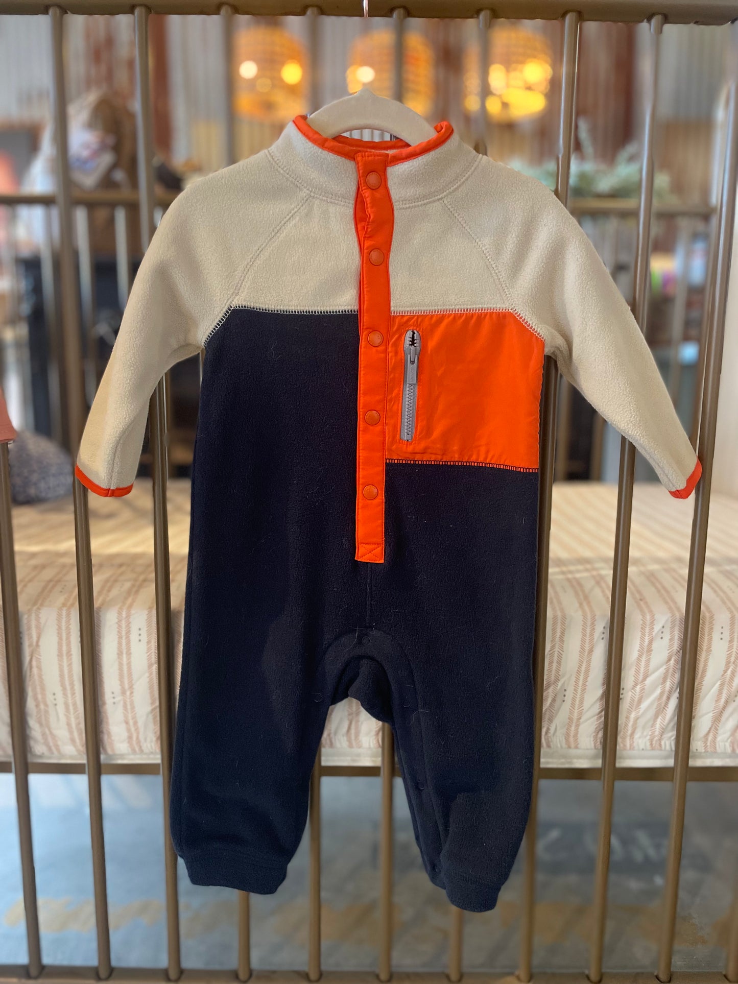 Old Navy Fleece Multi-Color Jumpsuit