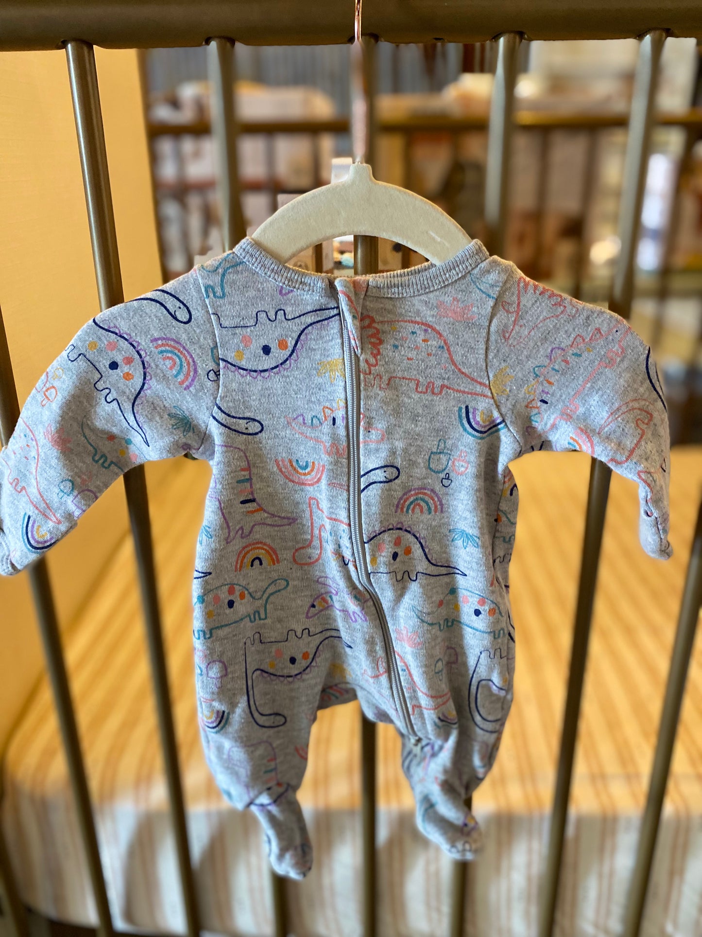 Wonder Nation Gray Colorful Dino Sleeper