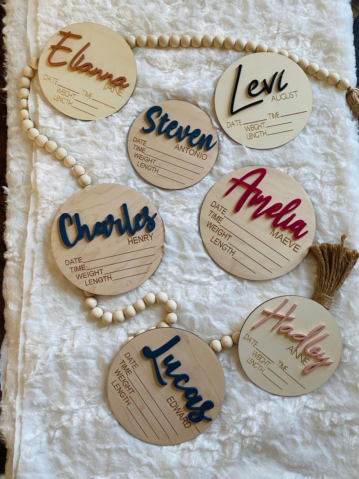 Customized Birth Announcement Plaque