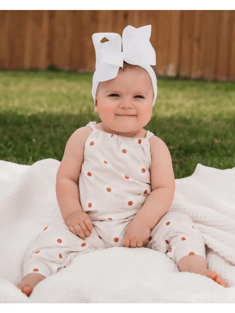 Addison Adjustable Strap Jumpsuit - Ivory Daisy