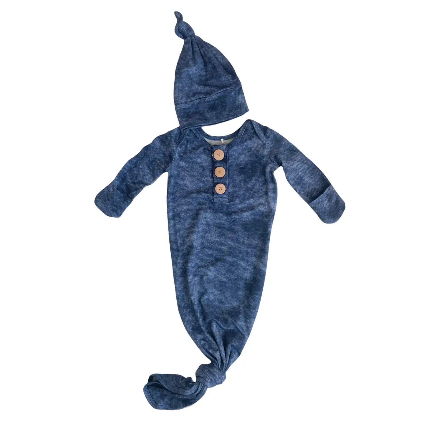 Rockin Royalty Denim Knot Gown + Hat