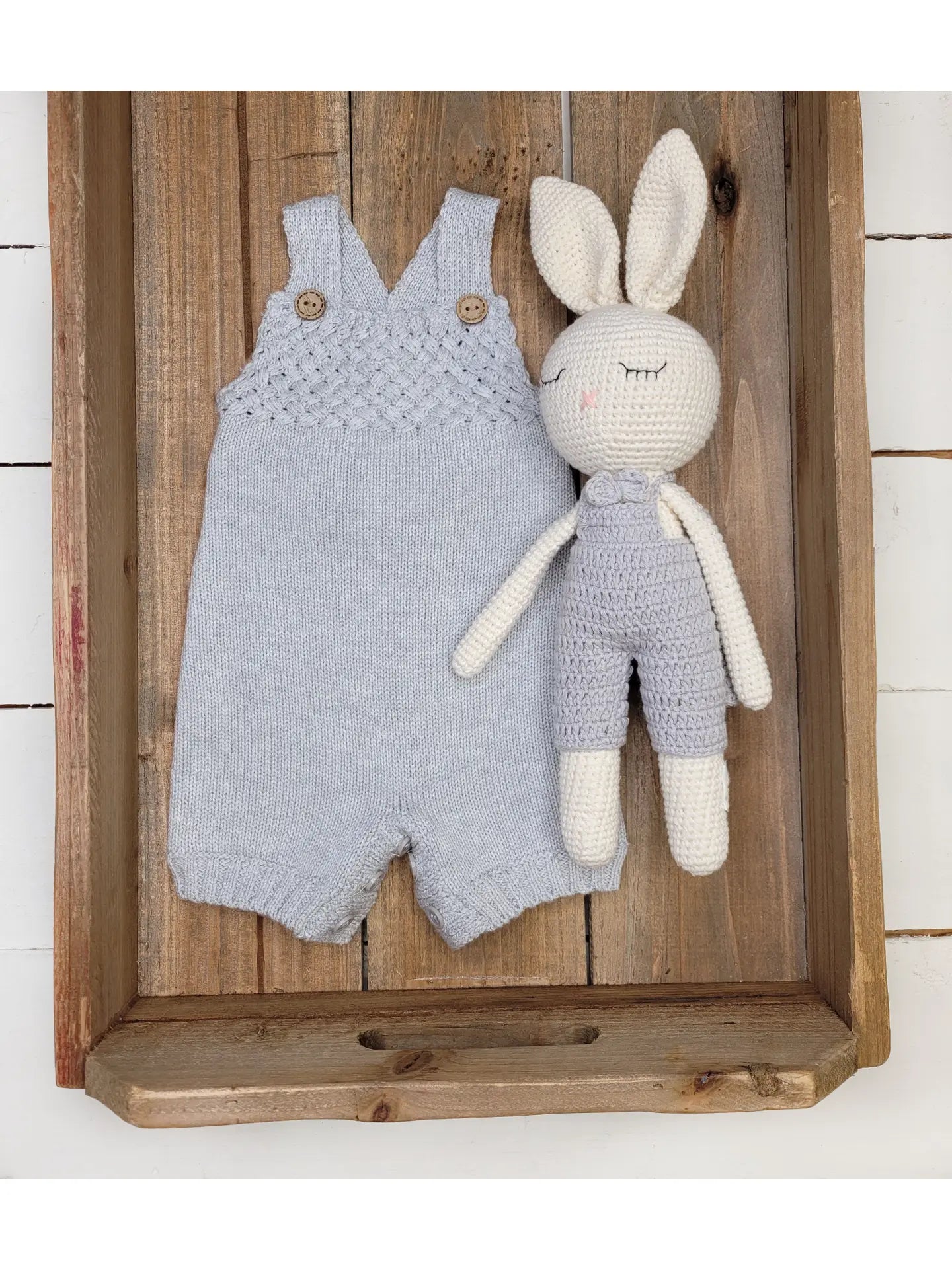 Grey Knitted Romper