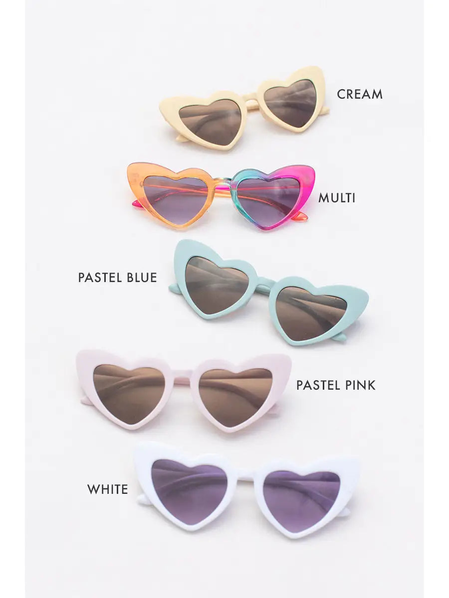 Kids Toddler Heart Barbie Style Sunglasses