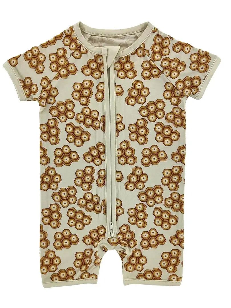 Sweet Honeycomb Bamboo Short Romper