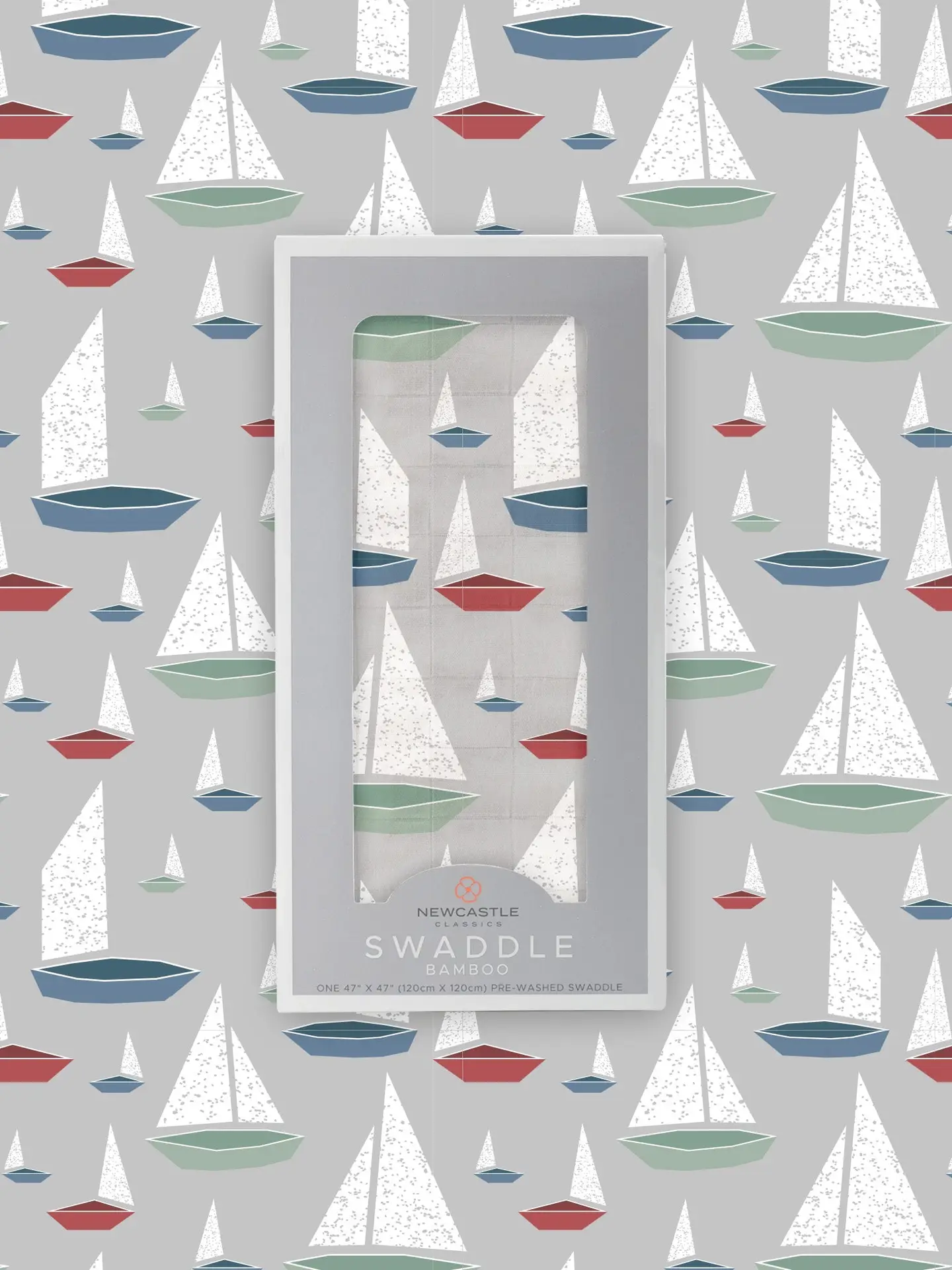 Marina Sailboats Bamboo Swaddle