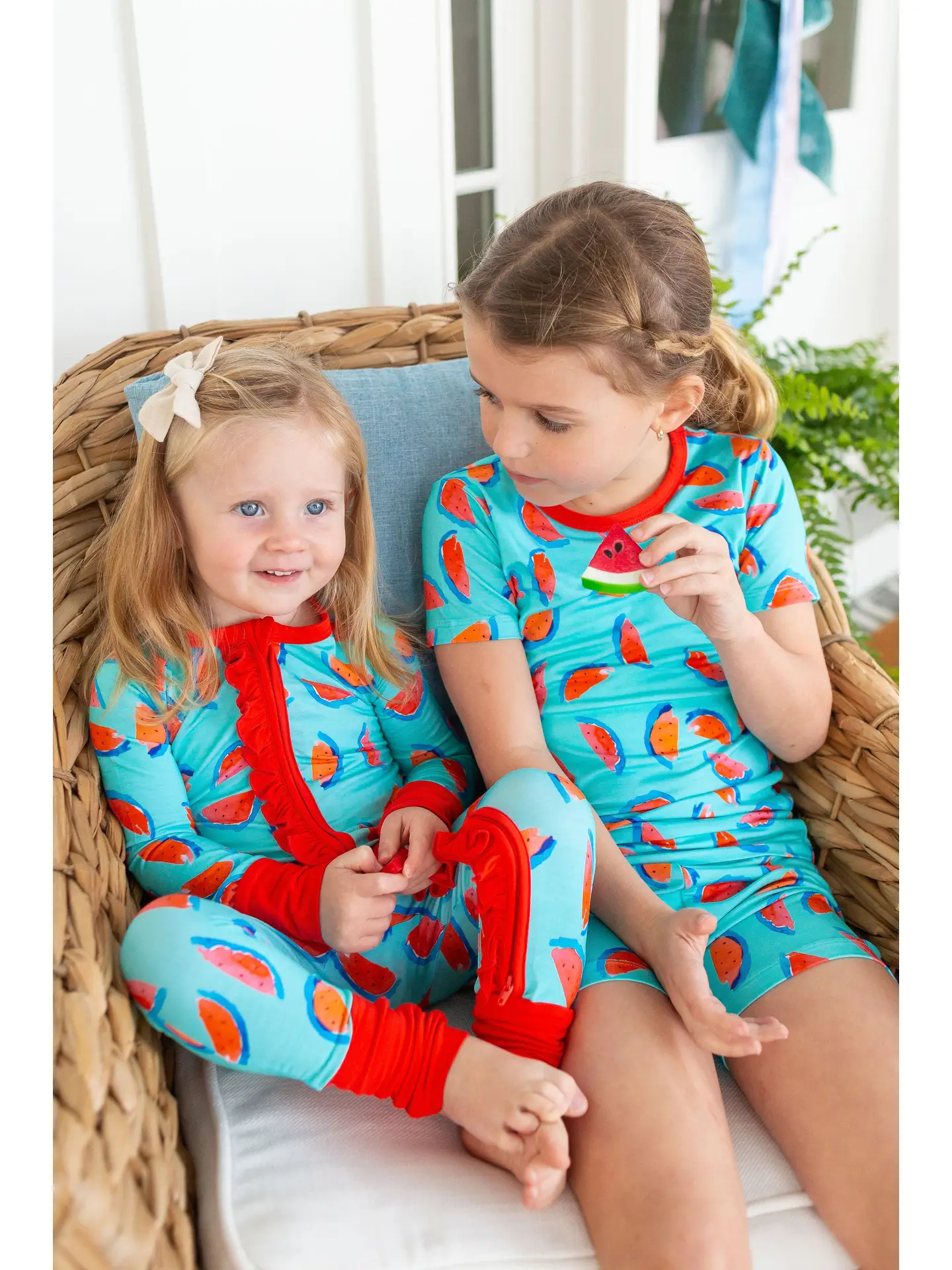 Watermelon Ruffle Sleeper