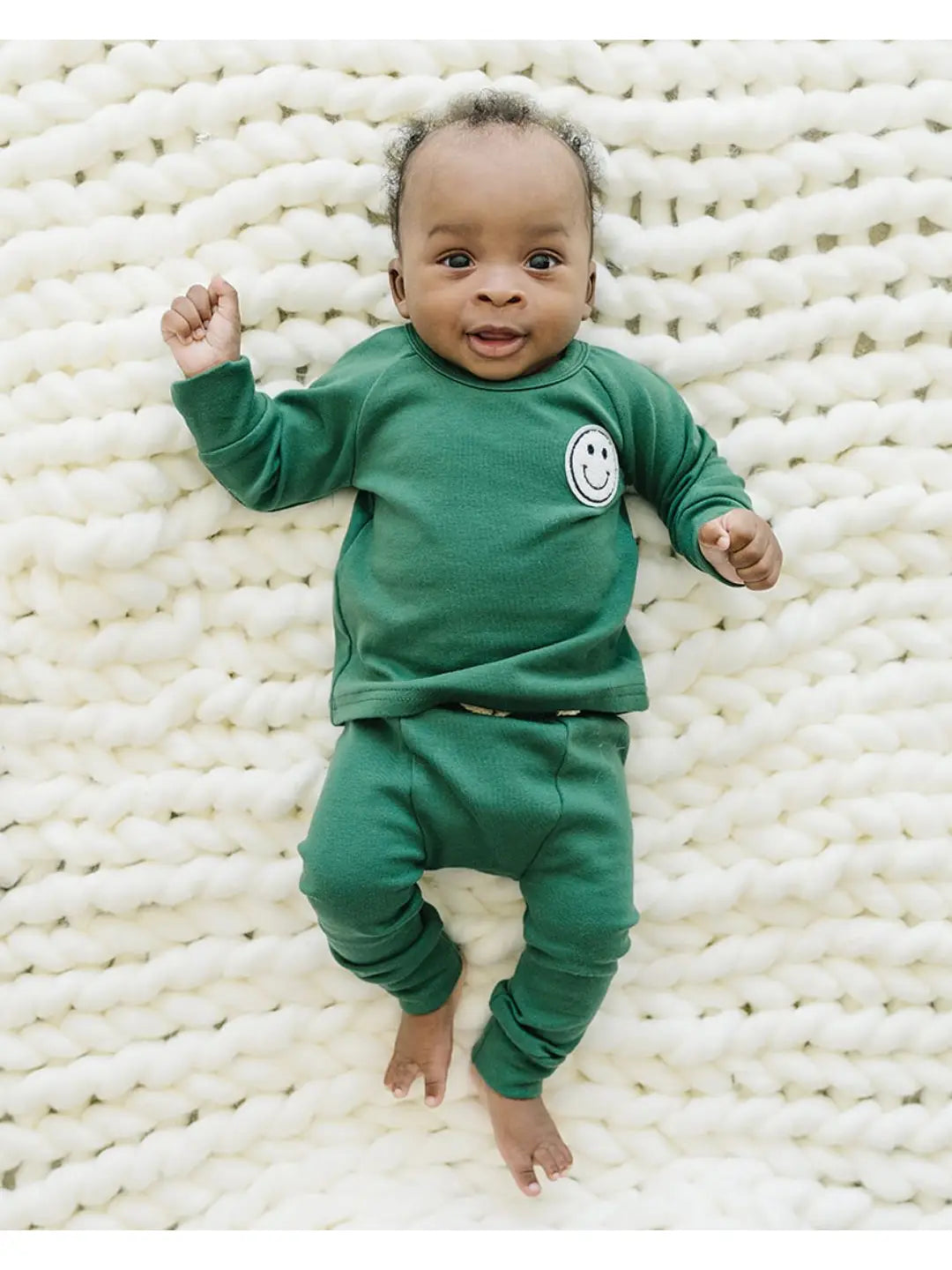 Green Smiley Lounge Set (2 Piece)