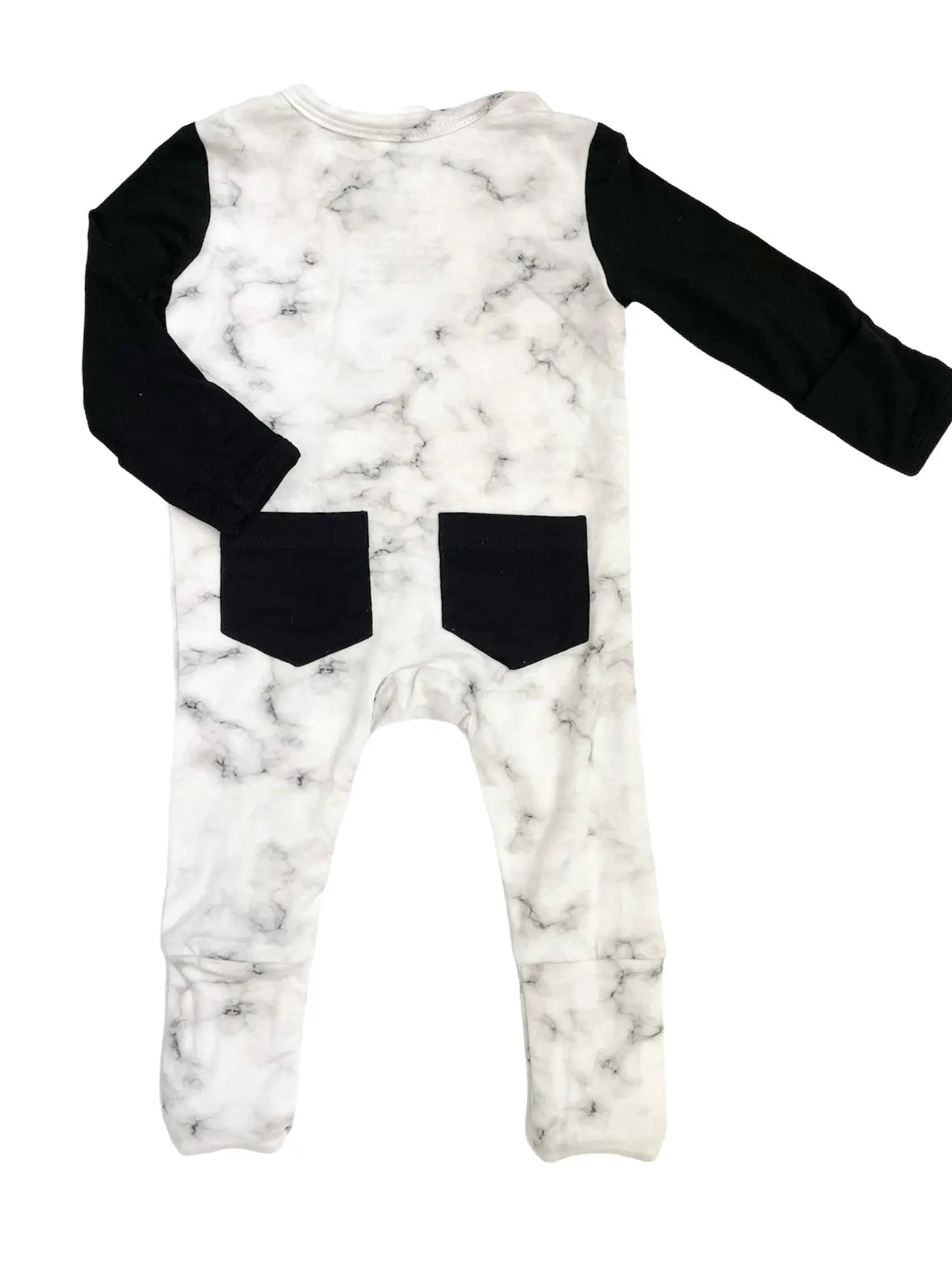 Midnight Marble Zip Footie