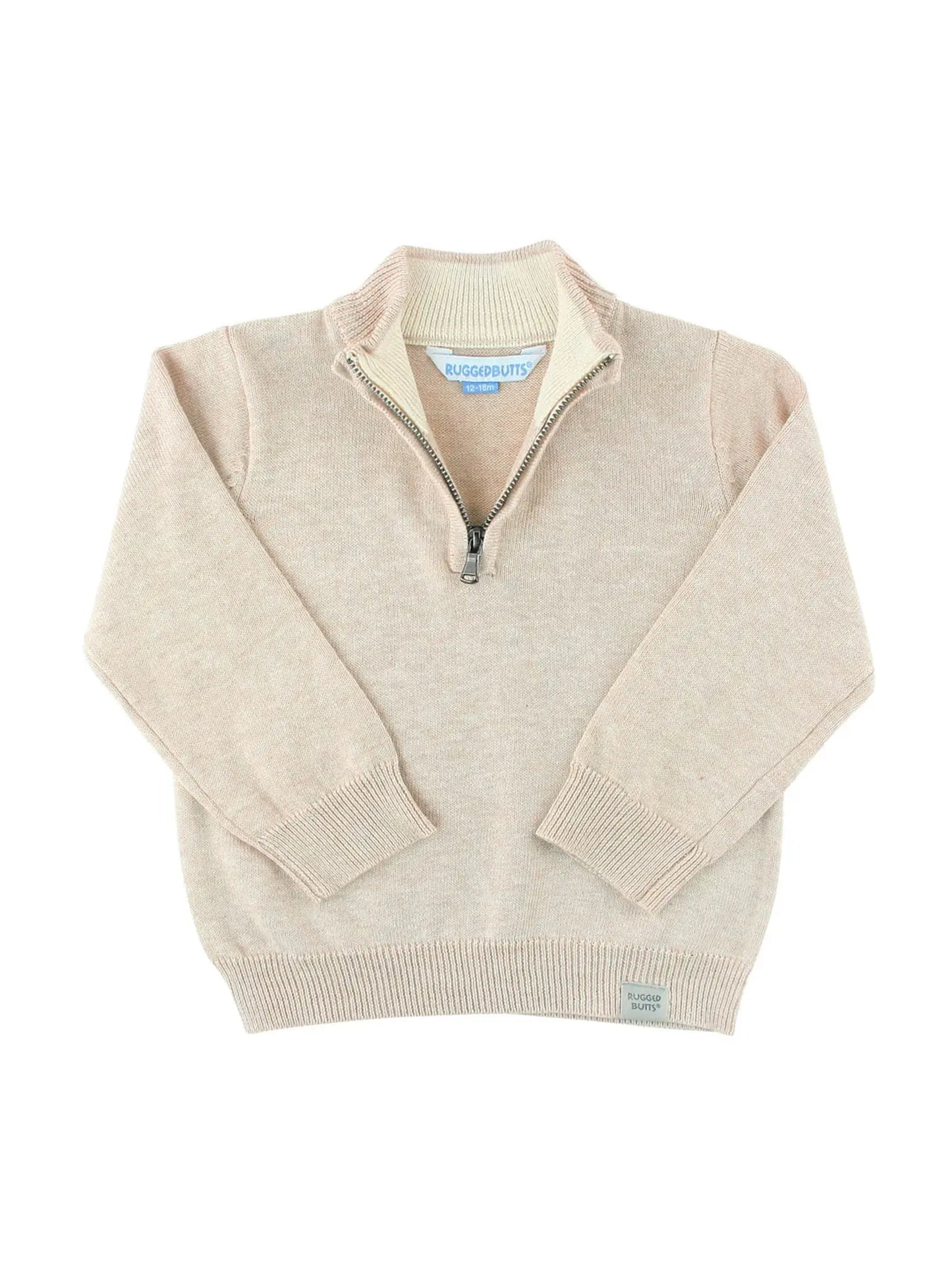 Ruffle Butts Oatmeal 3/4 Zip Pullover