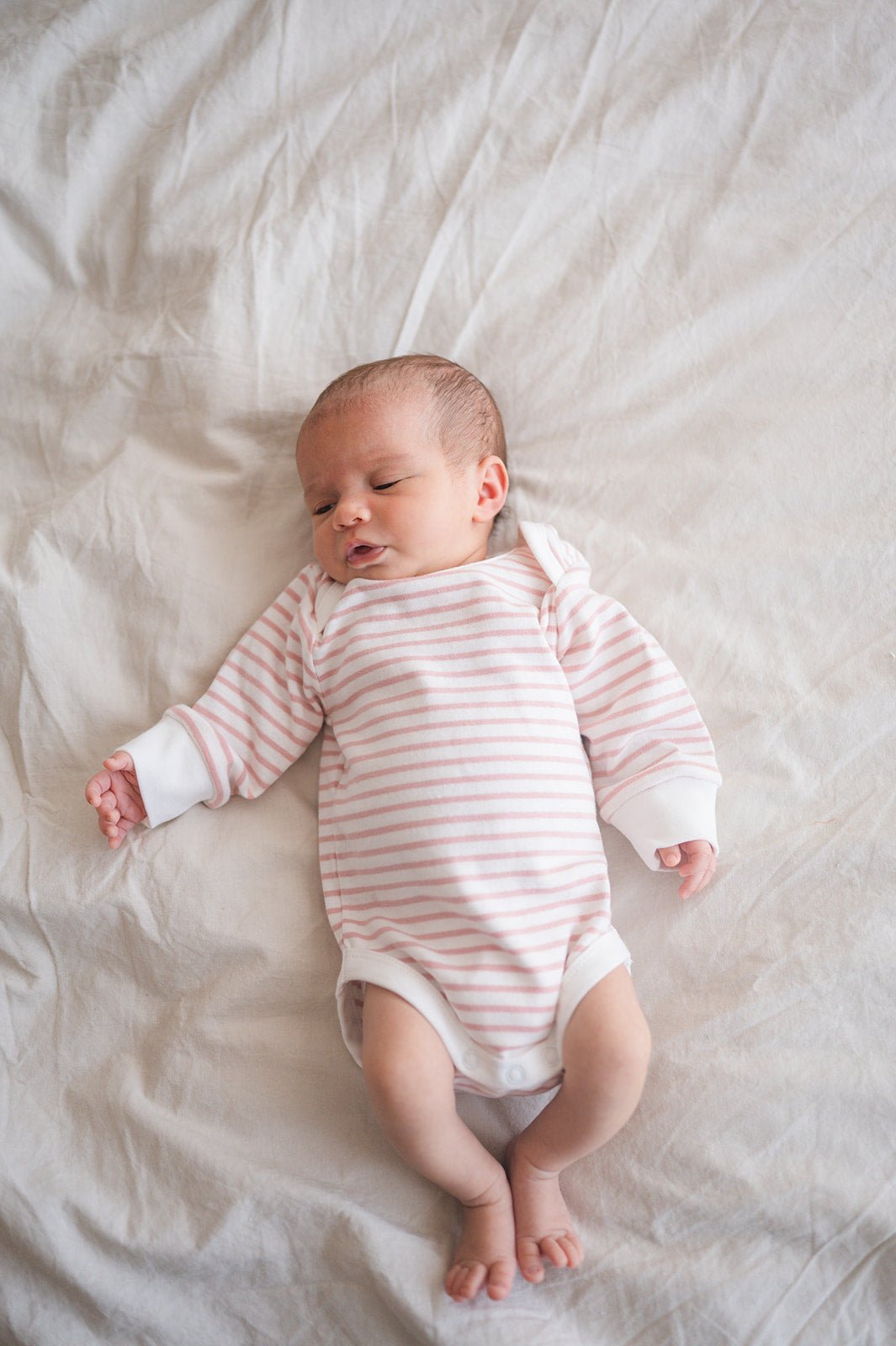 Long Sleeve Pink Organic Body Suit