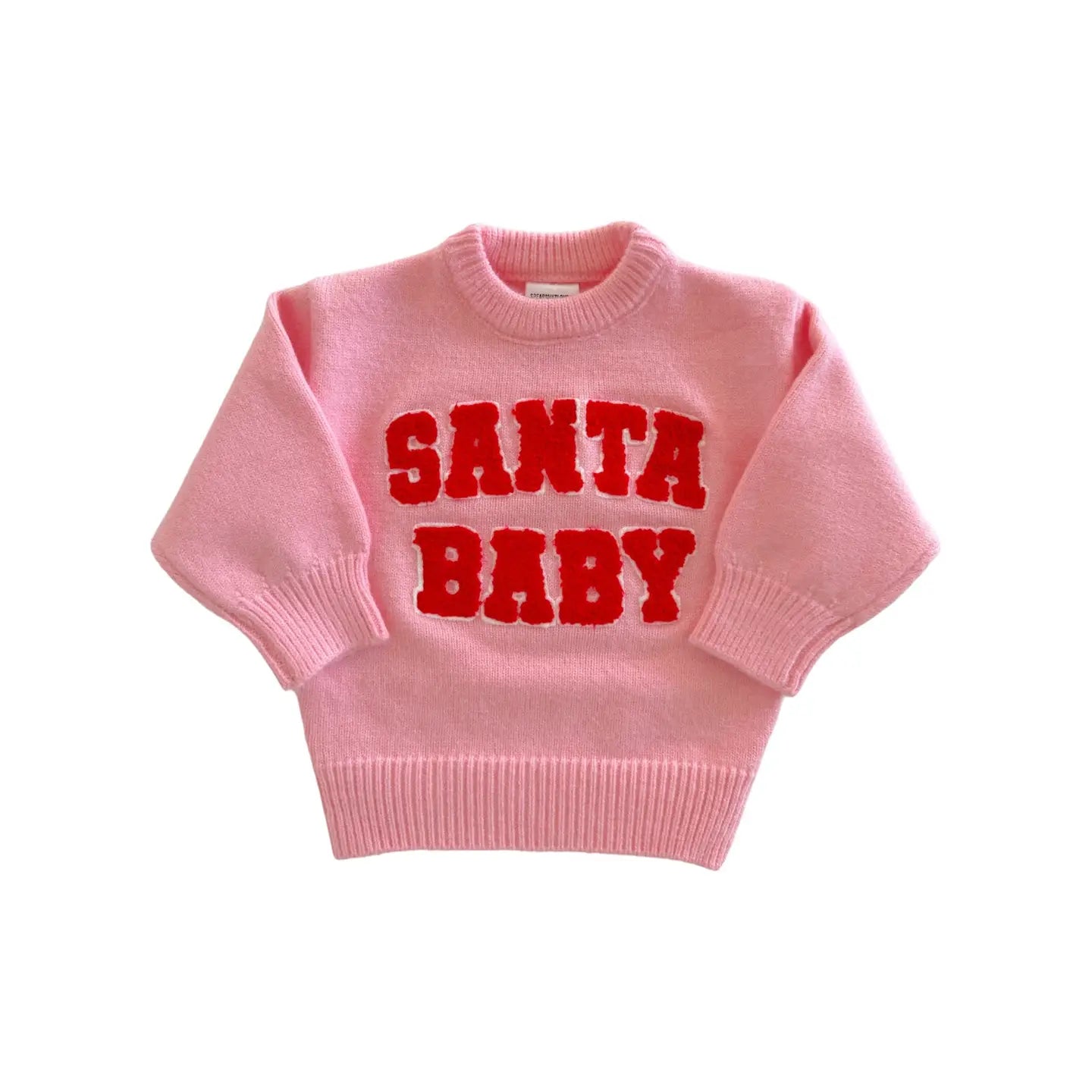 Santa Baby Pink Sweater