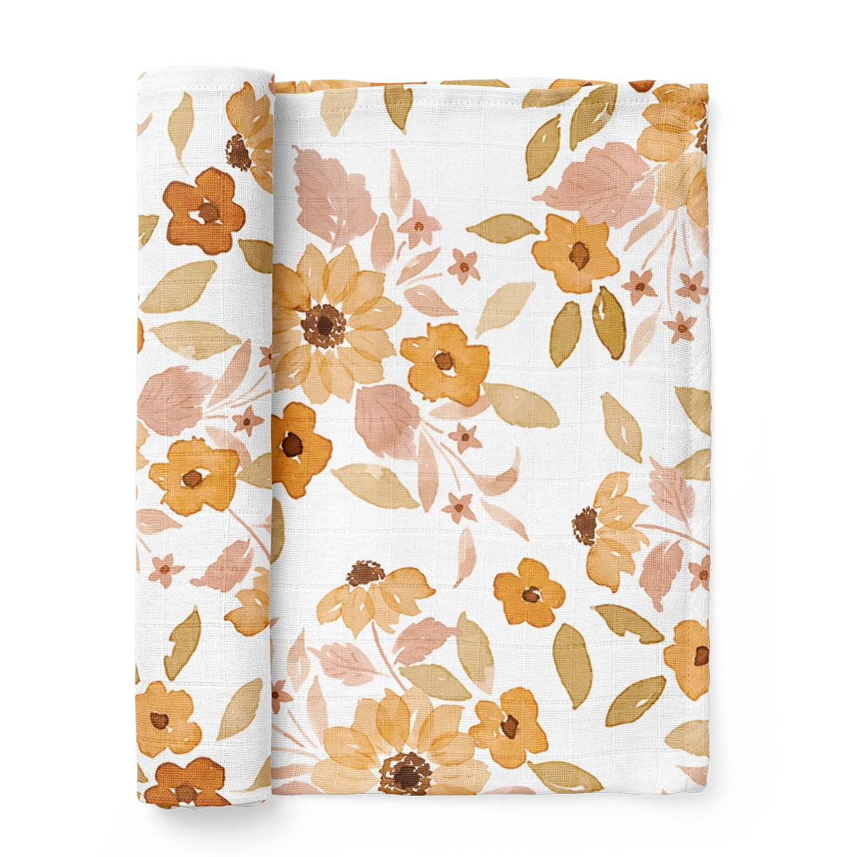Sunflower Muslin Swaddle