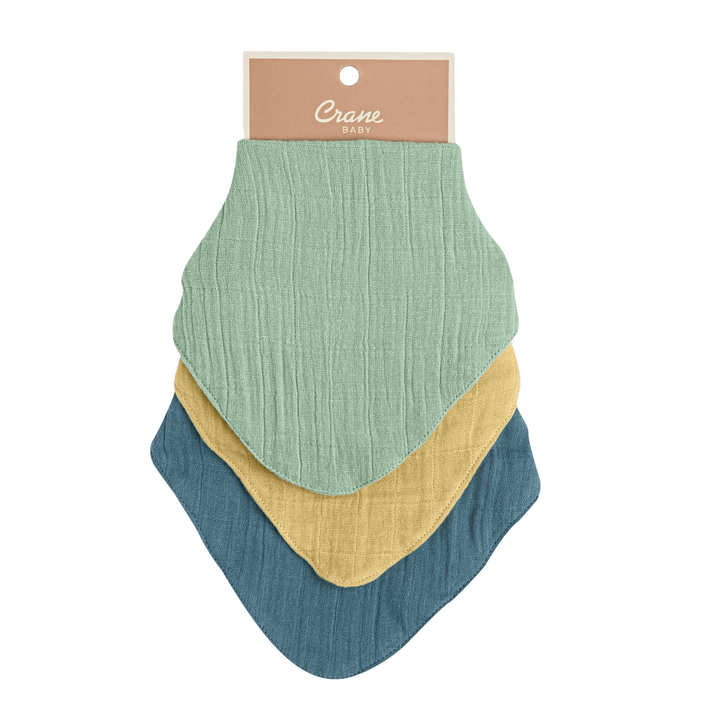 Crane Muslin 3-Pc. Bib Set River