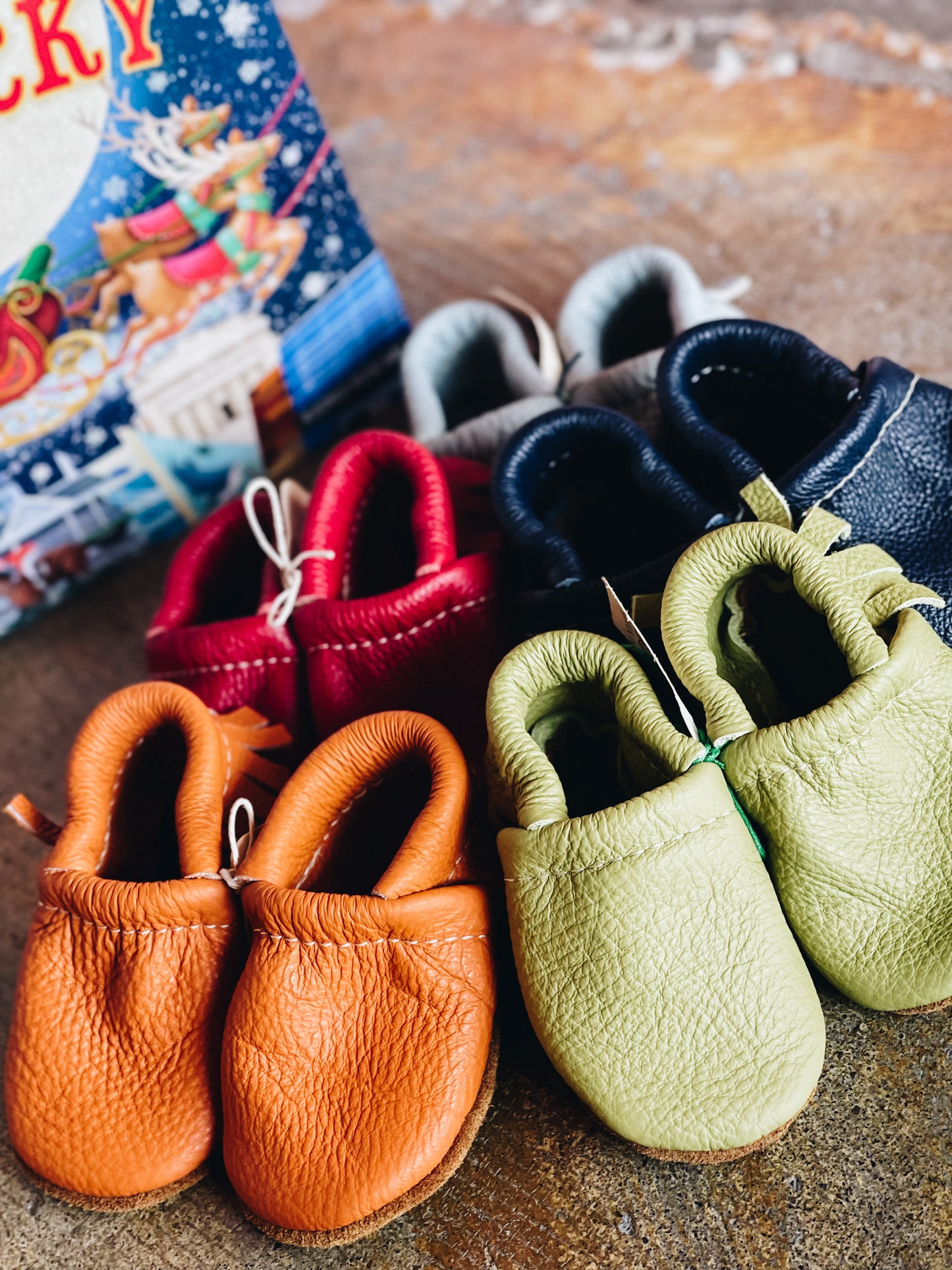 Starry Knight Fringe Baby Moccasins