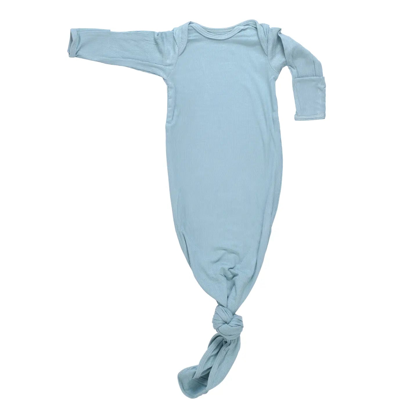 Three Little Tots Blue Bird Knotted Gown with Hat & Bow