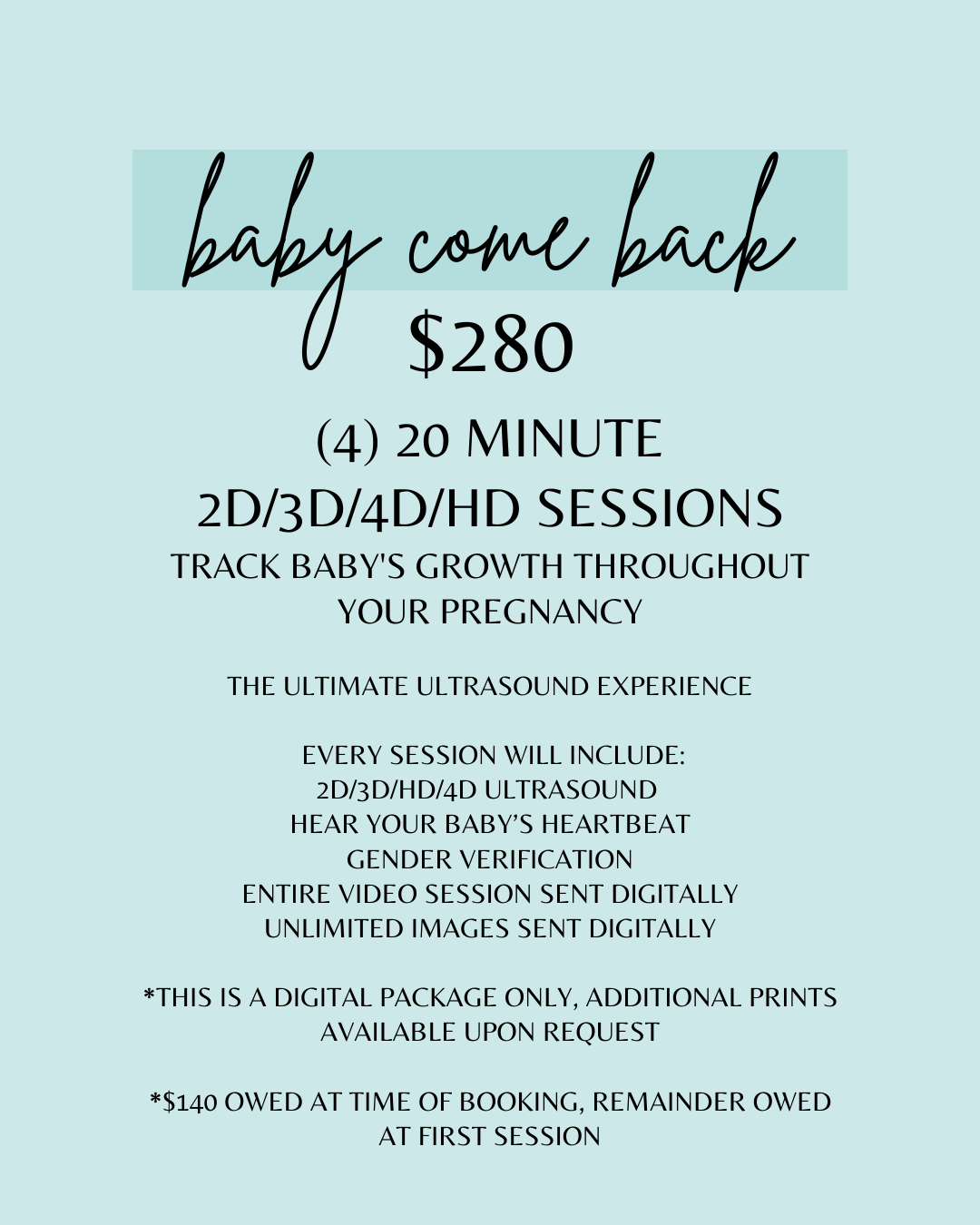 Baby Come Back Deposit