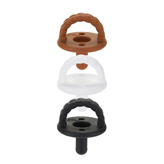 Itzy Ritzy Sweetie Soother™ Silicone Pacifier Set of 3 Coffee & Cream