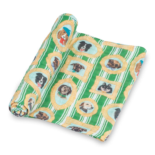 Gallery Pup Muslin Swaddle Blanket