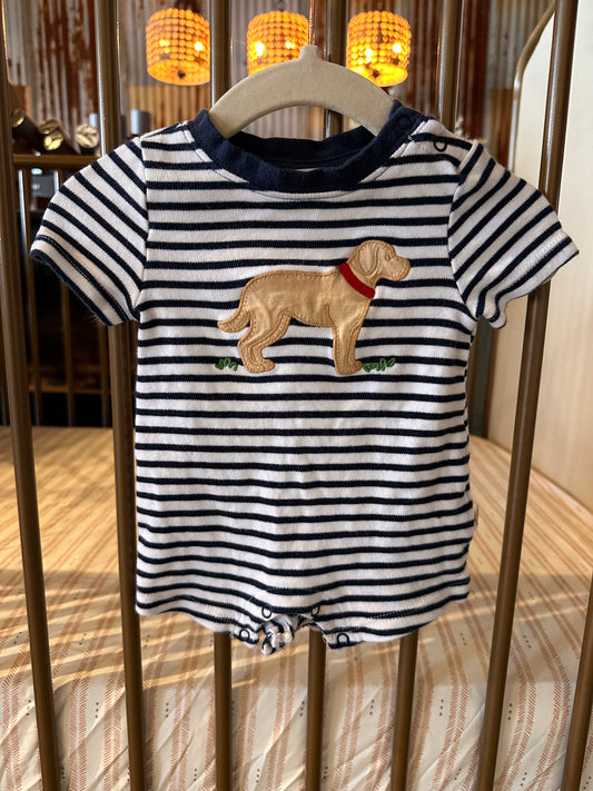 Adventure 360 Stripes & dogs Romper