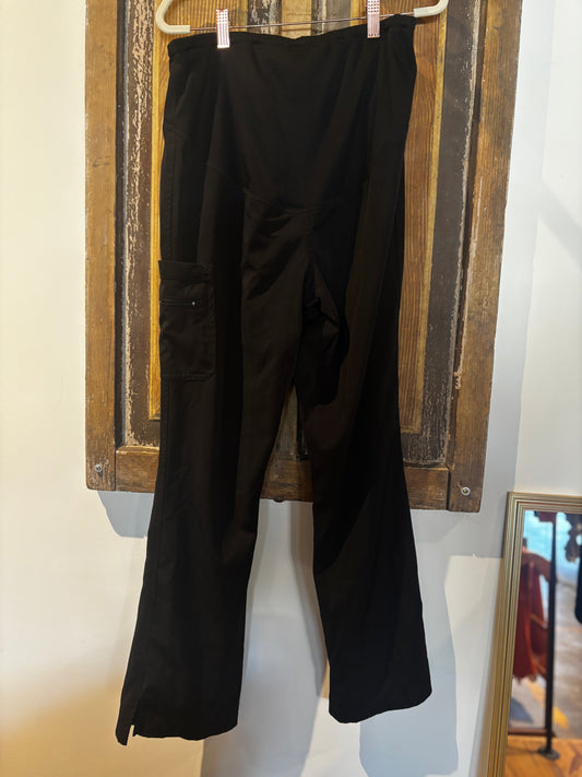 Ava & Me Maternity Scrub Pants Black