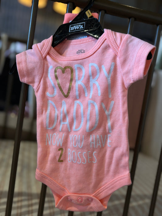 BWA "Sorry Daddy Now You Have 2 Bosses" 3-piece Set