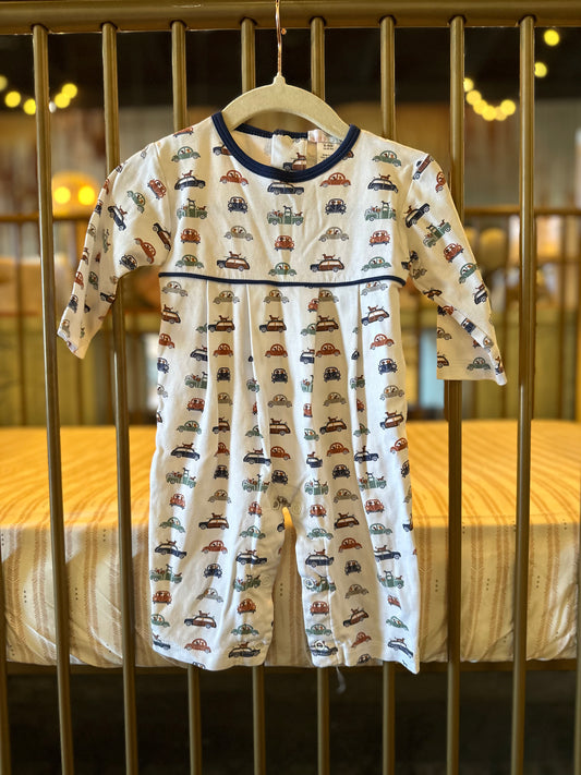 Baby Loren Dogs & Cars Jumpsuit