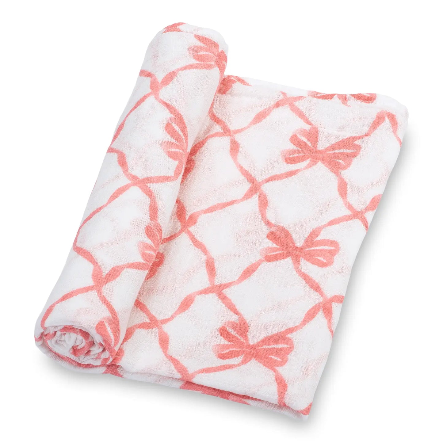 Beautiful Bows Baby Muslin Swaddle