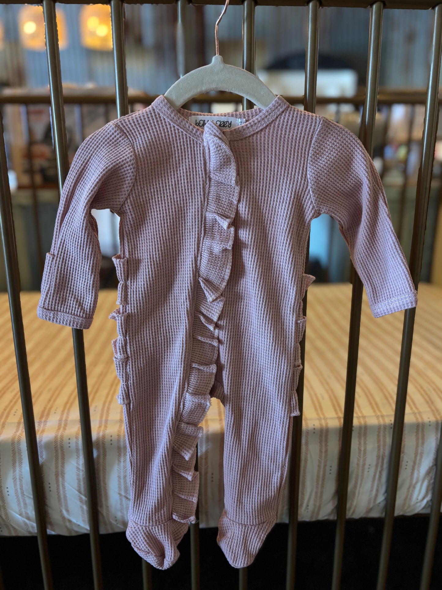 Bella Berry Pink Ruffle Sleeper
